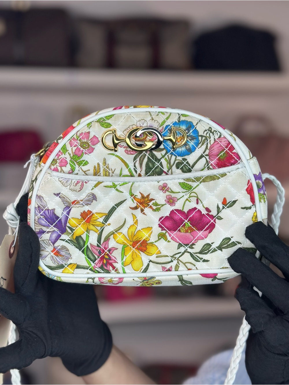 Gucci floral crossbody